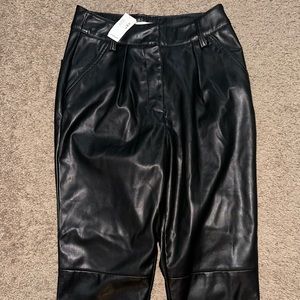Topshop Leather Trousers - NWT